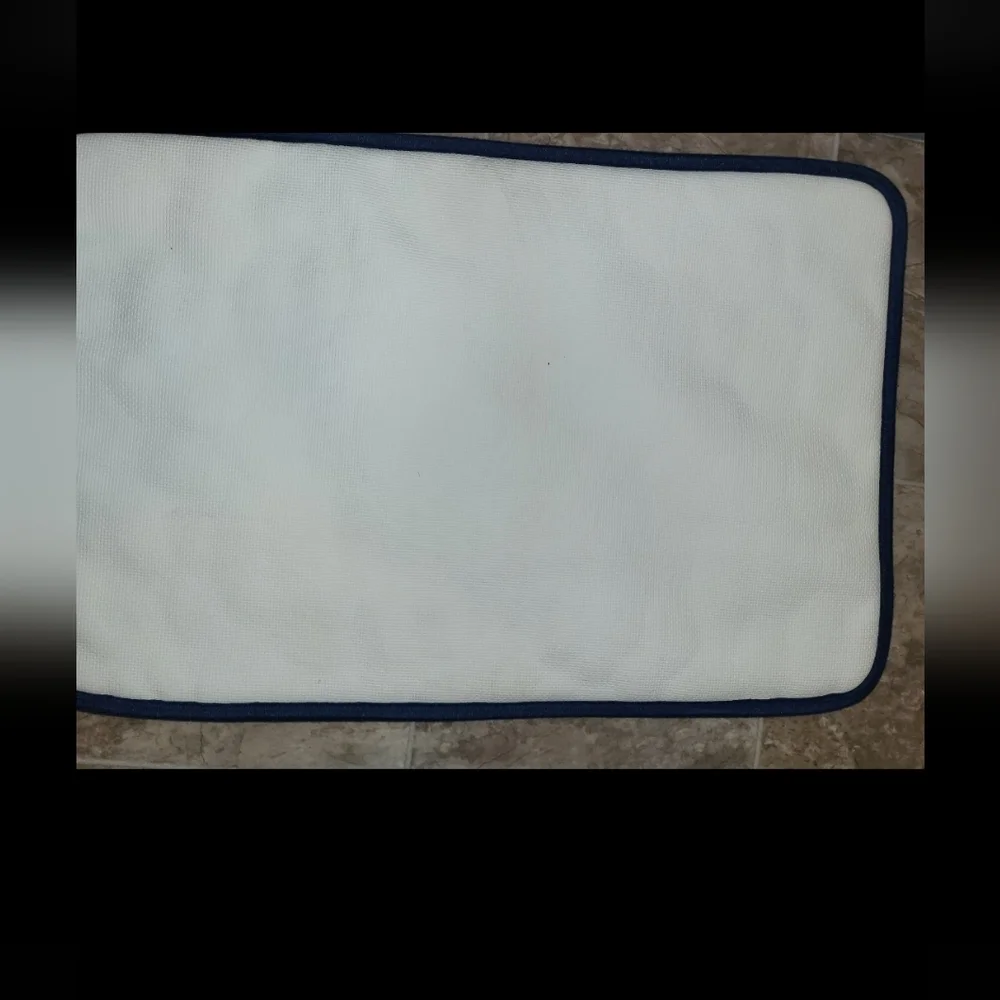 Luxurious Navy Blue Bath Mat Set
